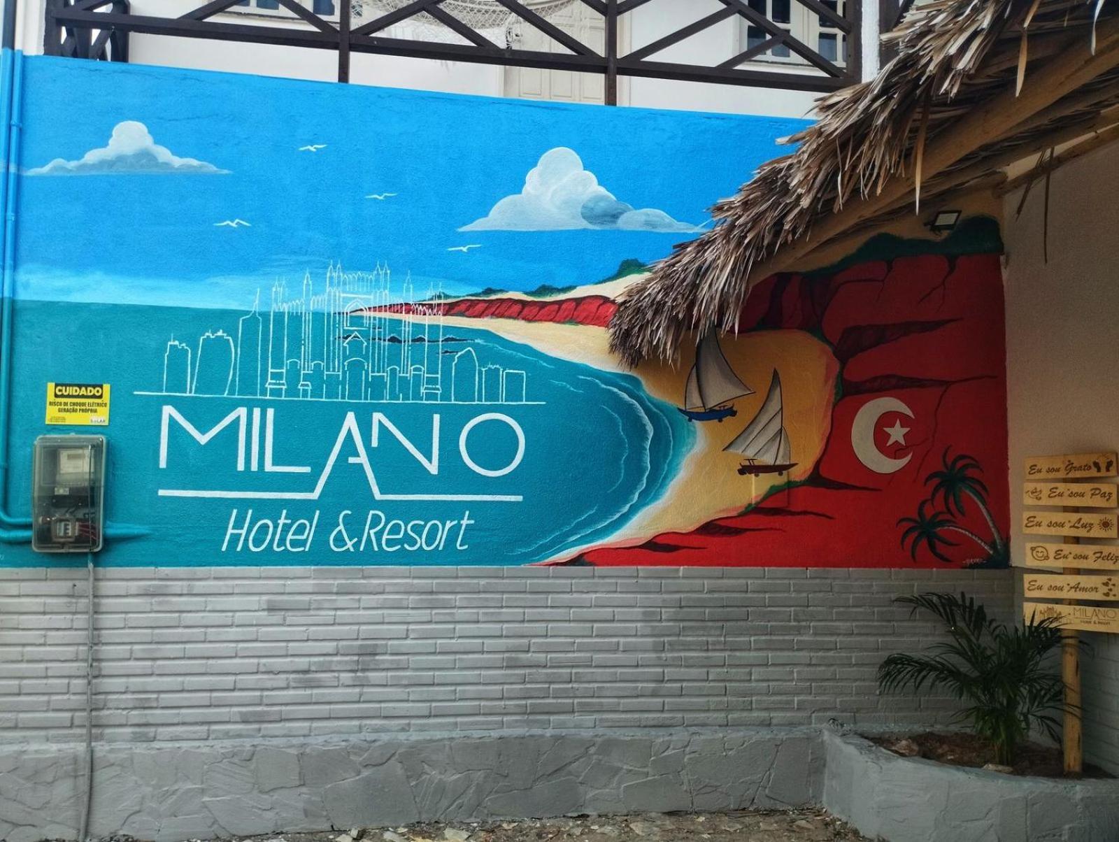 Milano Hotel Pousada Canoa Quebrada Dış mekan fotoğraf